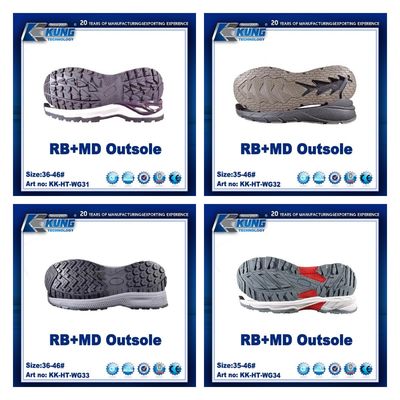 Multicolor RB MD Soft Rubber Soles For Shoe Making Antislip Practical