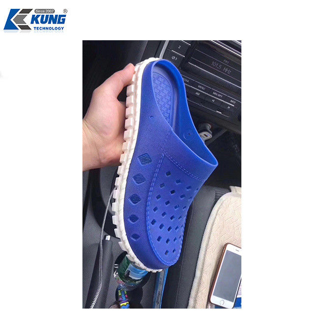 Practical Slipper TPR Sole Making Machine , Rotary PVC Air Blowing Injection Machine