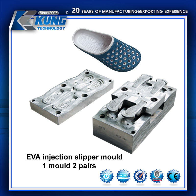 Practical Aluminium EVA Injection Shoe Mould , Single Color Shoe Making Molds