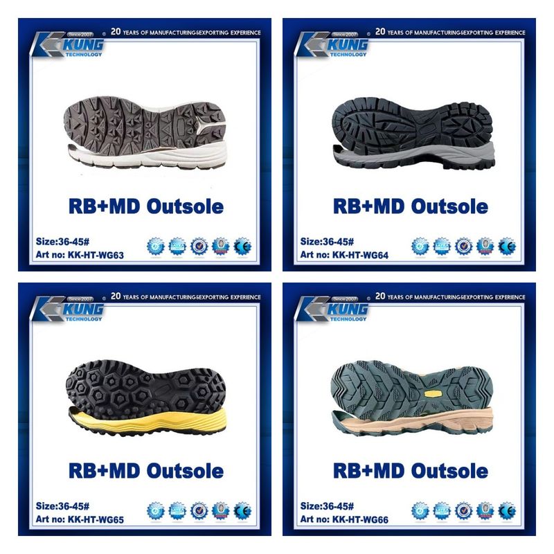Multicolor RB MD Soft Rubber Soles For Shoe Making Antislip Practical