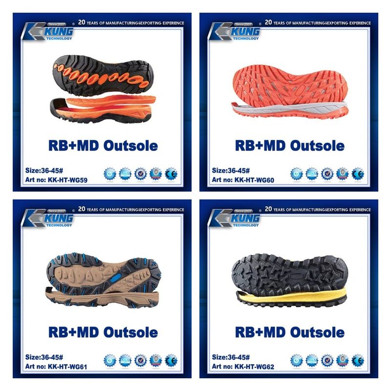 Multicolor RB MD Soft Rubber Soles For Shoe Making Antislip Practical