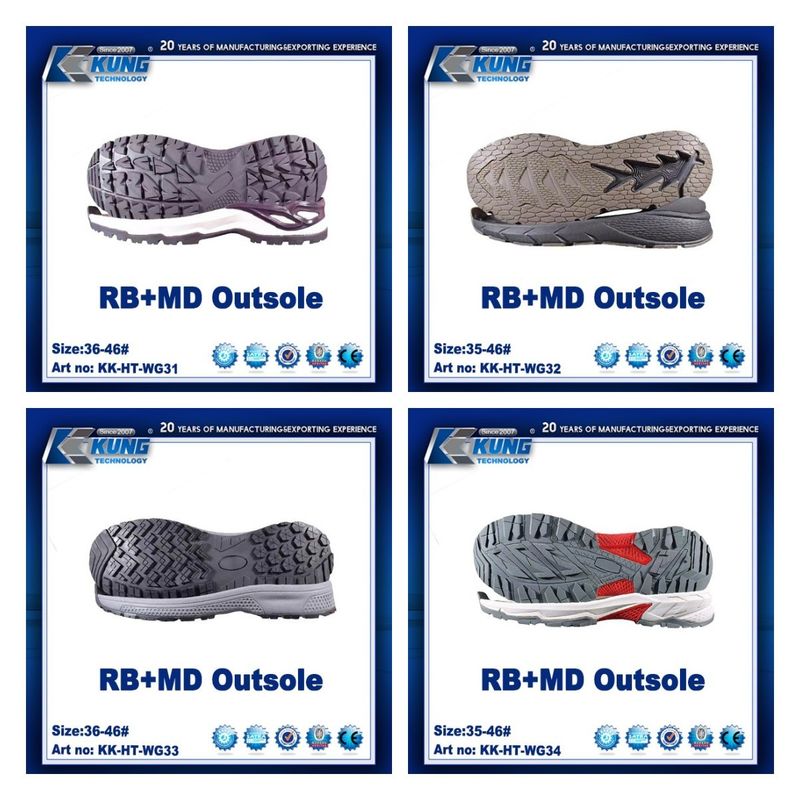Multicolor RB MD Soft Rubber Soles For Shoe Making Antislip Practical