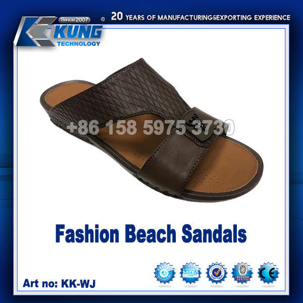 ODM Multipurpose Leather Men Sandals , Wear Resistant PU Sandals For Men
