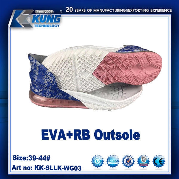 Customized Logo Printing High Elastic EVA RB Outer Sole For Sneaker