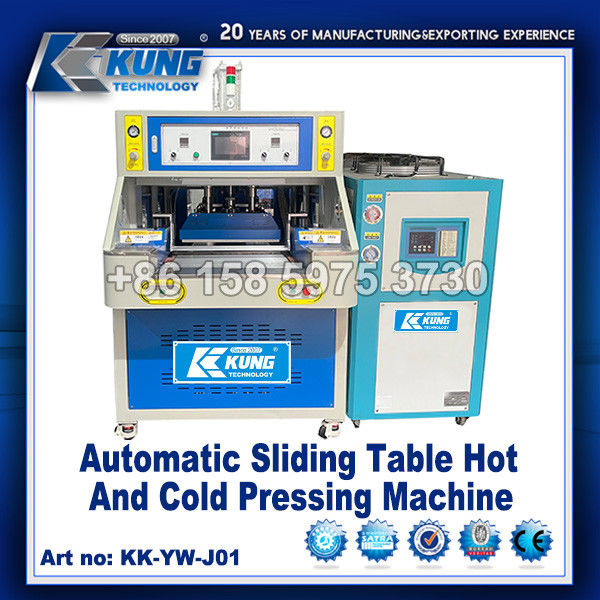 Automatic Sliding Table Hot And Cold Pressing Shoe Making Equipment / Machine