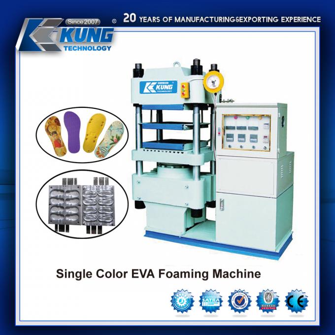 4 Stations Double Color EVA Slipper Foaming Making Machine